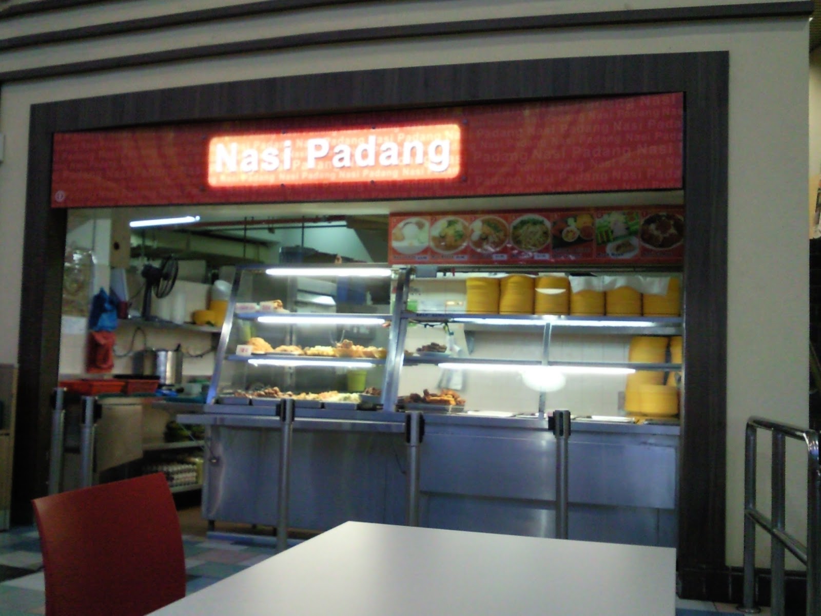 Flyers Advertising Enjoy Nasi Padang at NTU Canteen B
