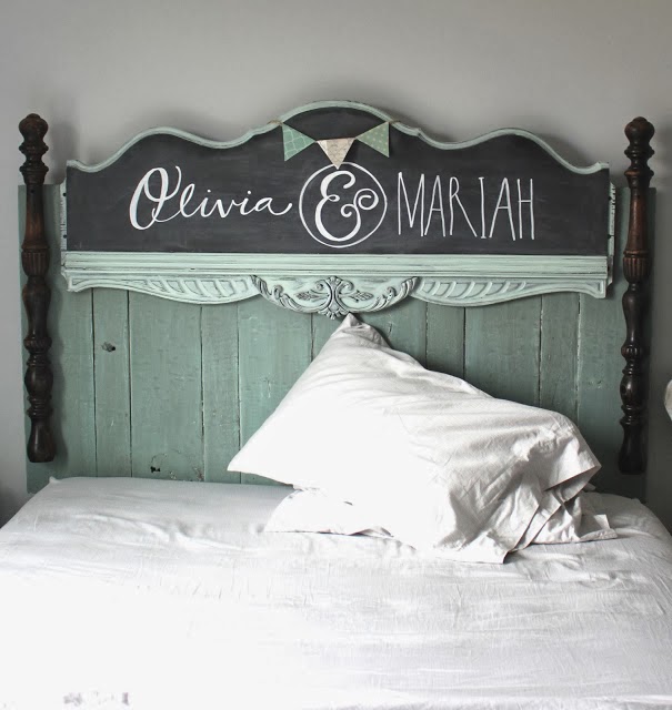 I Love That Junk Pallet wood chalkboard headboard Namely Original