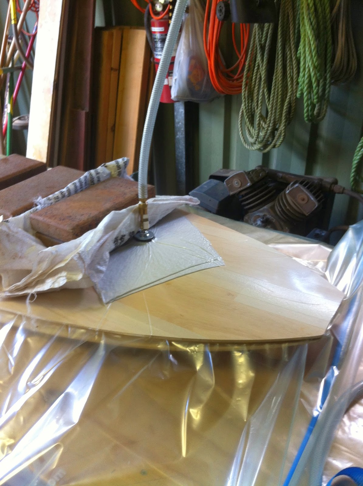 Wood Buddha Building Wood Surfboards April 2014