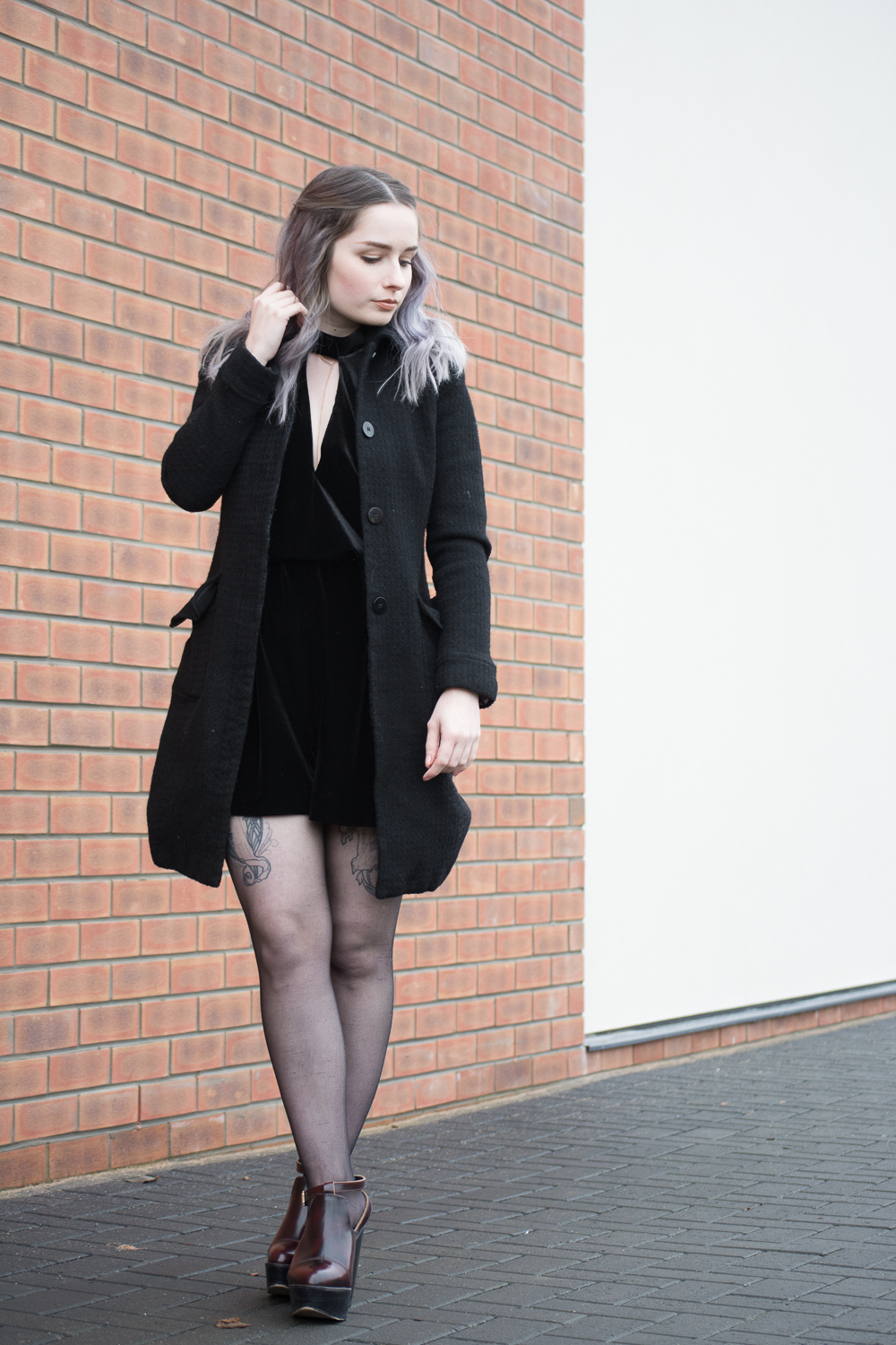 Date Night Valentine's Outfit topshop playsuit ootd