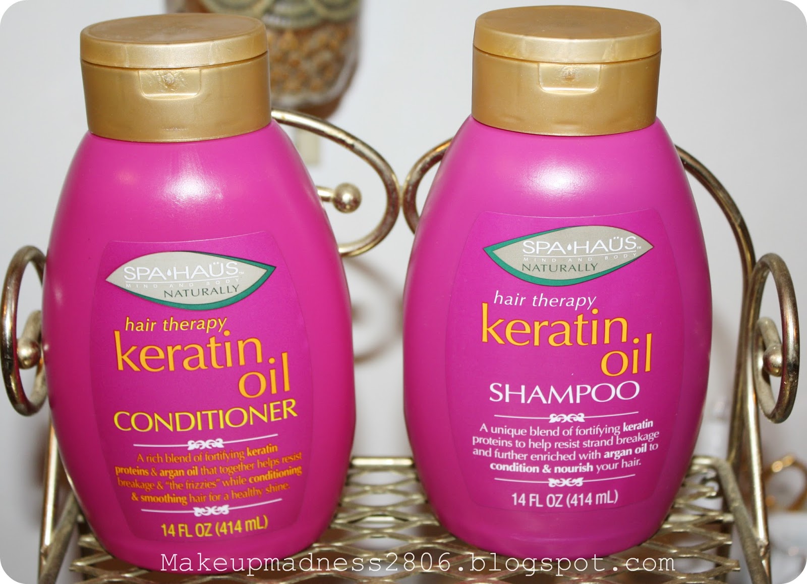 Makeup Madness Review Spa Haus Shampoo and Conditioner