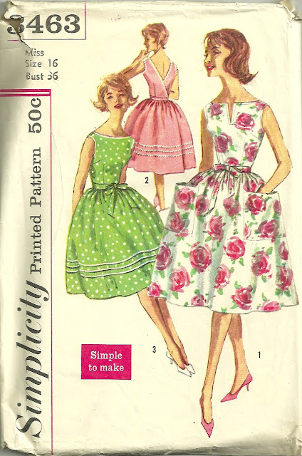 1950s polka dot ric rac vintage pattern dress Just Peachy, Darling 1950s polka dot ric rac vintage pattern dress Just Peachy, Darling