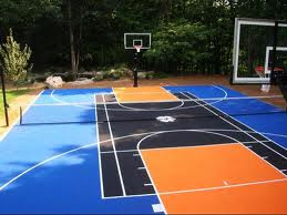 basketball court stencil