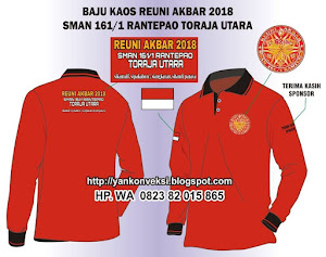 KAOS REUNI AKBAR SMA PESANAN SMA 161/ 1 RANTAPAO TORAJA SULAWESI UTARA