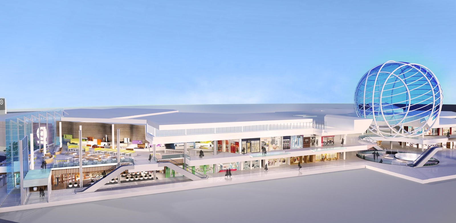 Rendering, including world's larges glass sphere