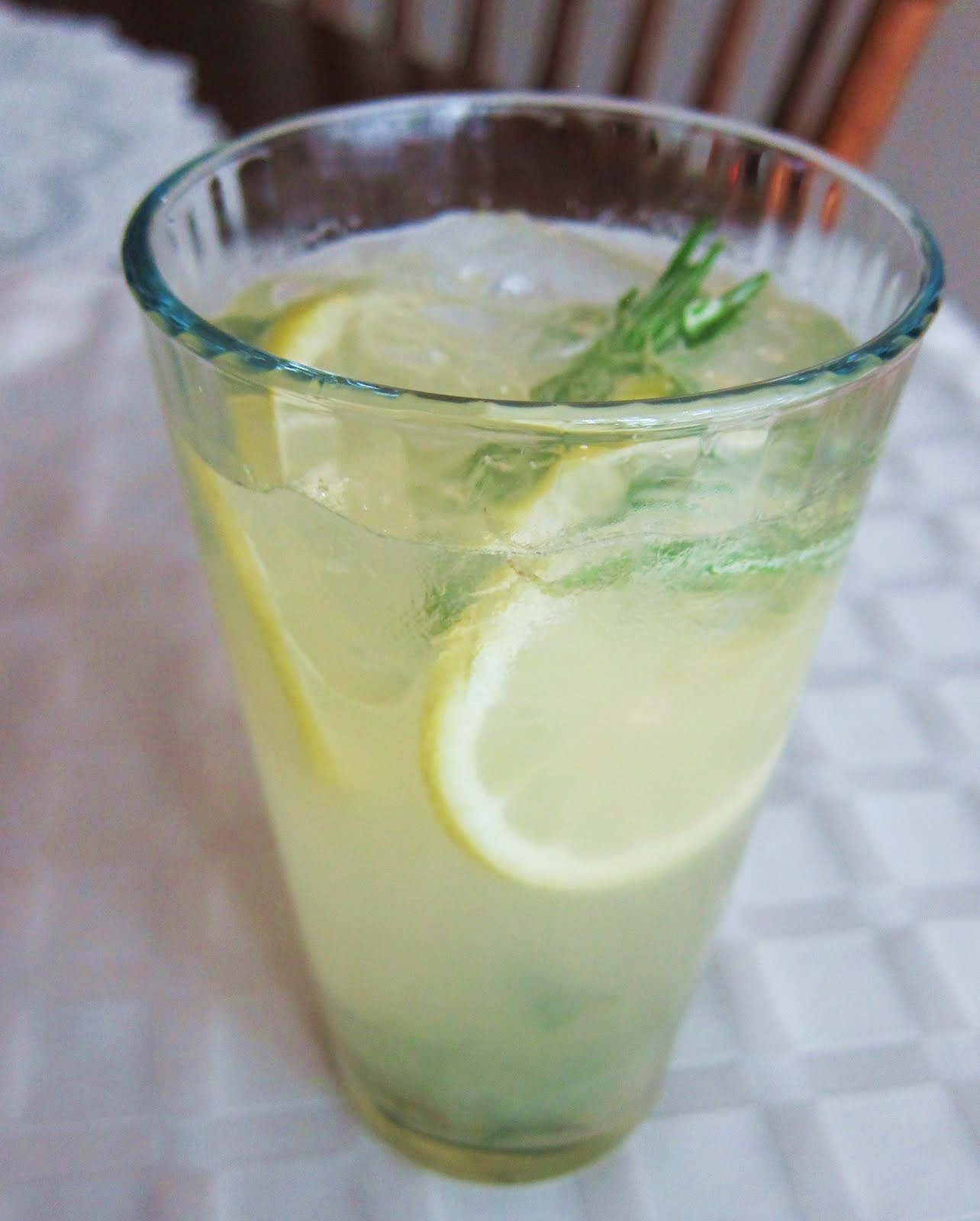 Garlic and Sea Salt Rosemary Gin Lemonade