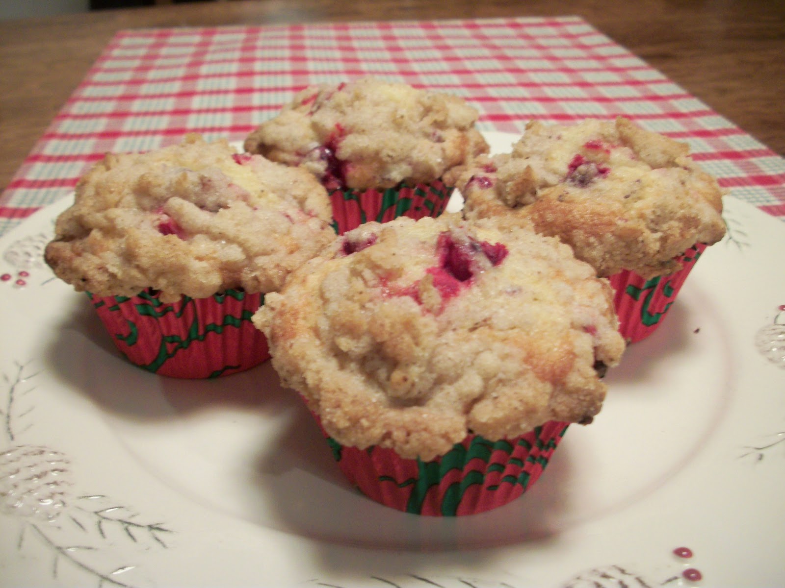 Cook with Sara Cranberry Eggnog Muffins