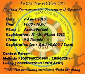 Futsal Competition KMB USU 2013