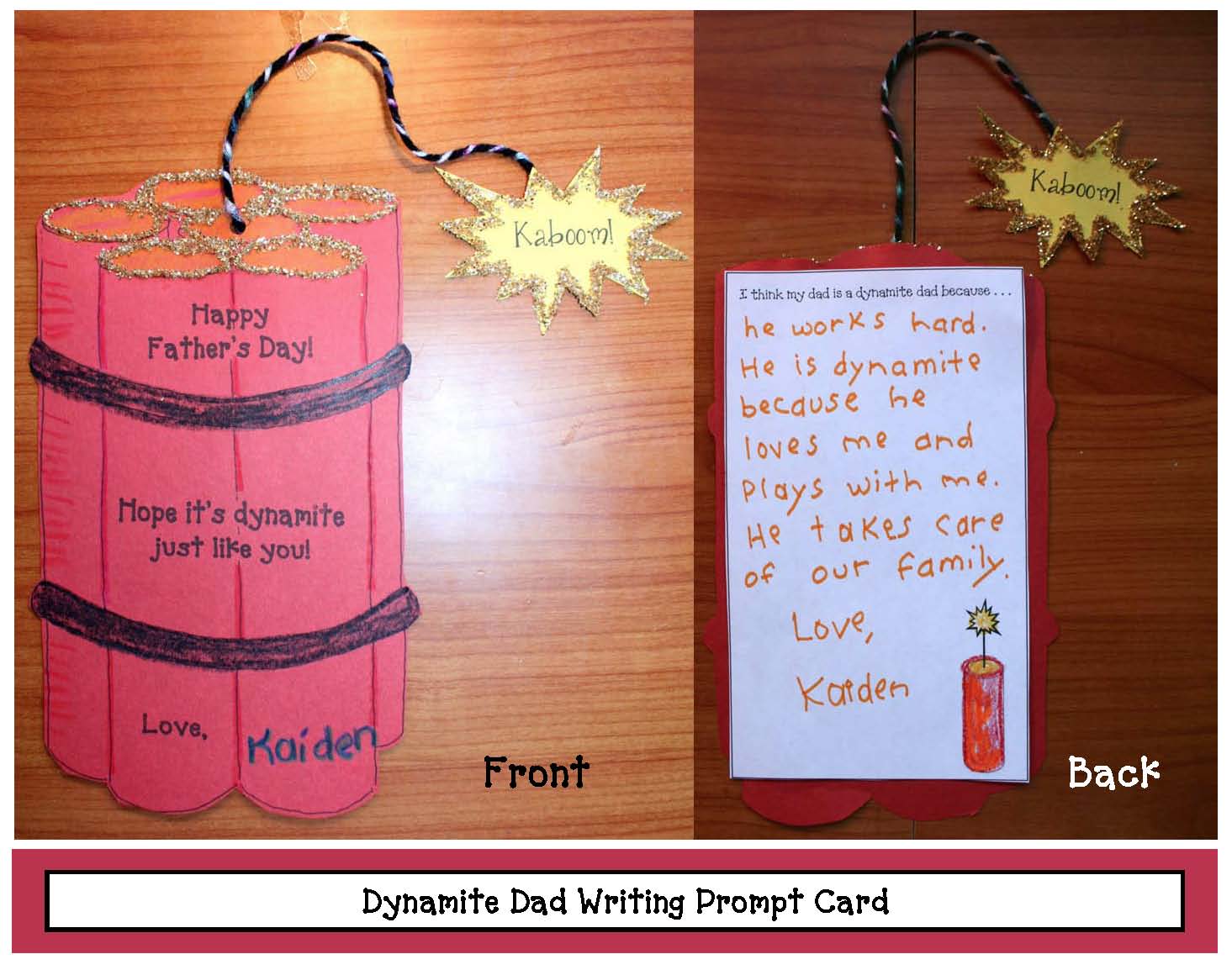 Dynamite Father's Day Craftivity - Classroom Freebies