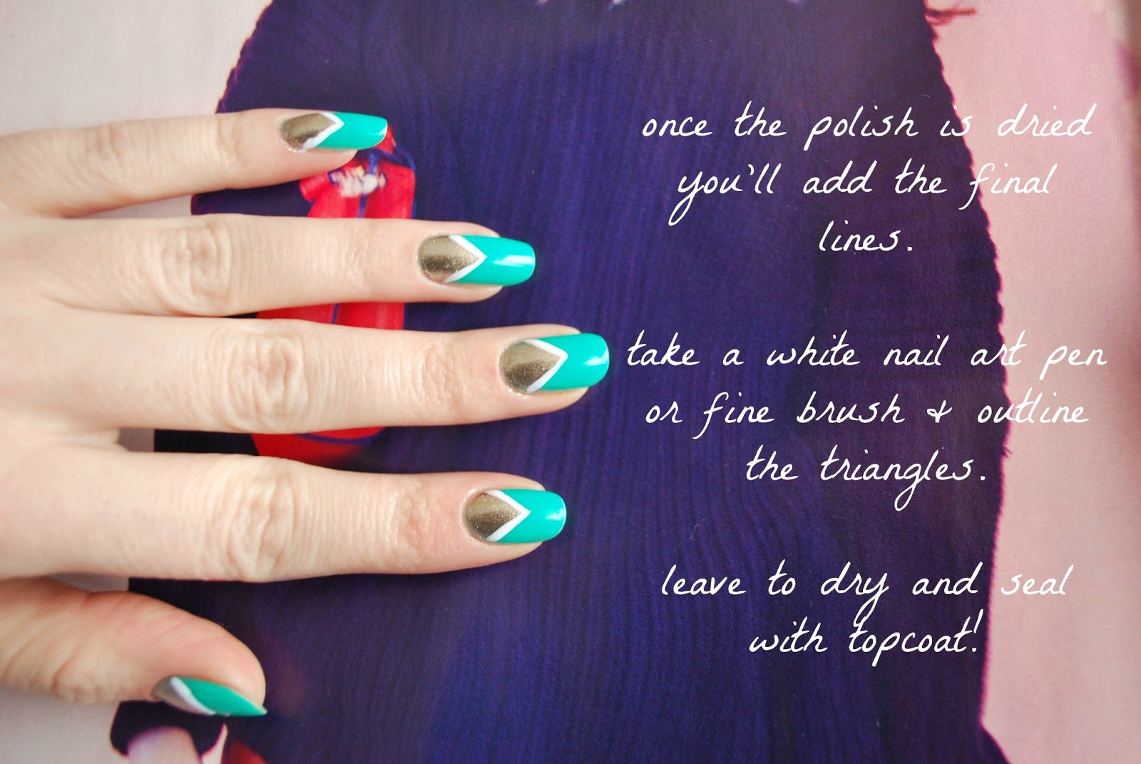 DIY easy geometric nail art! BURKATRON