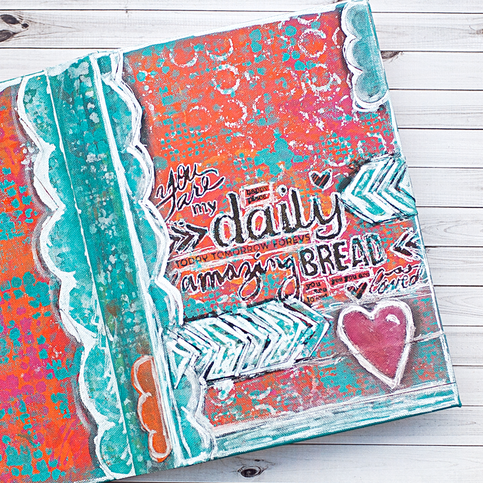 Heather Greenwood Designs: covering and decorating a #journalingbible #mixedmedia