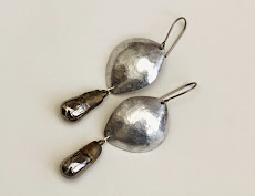 SIlver drop earrings