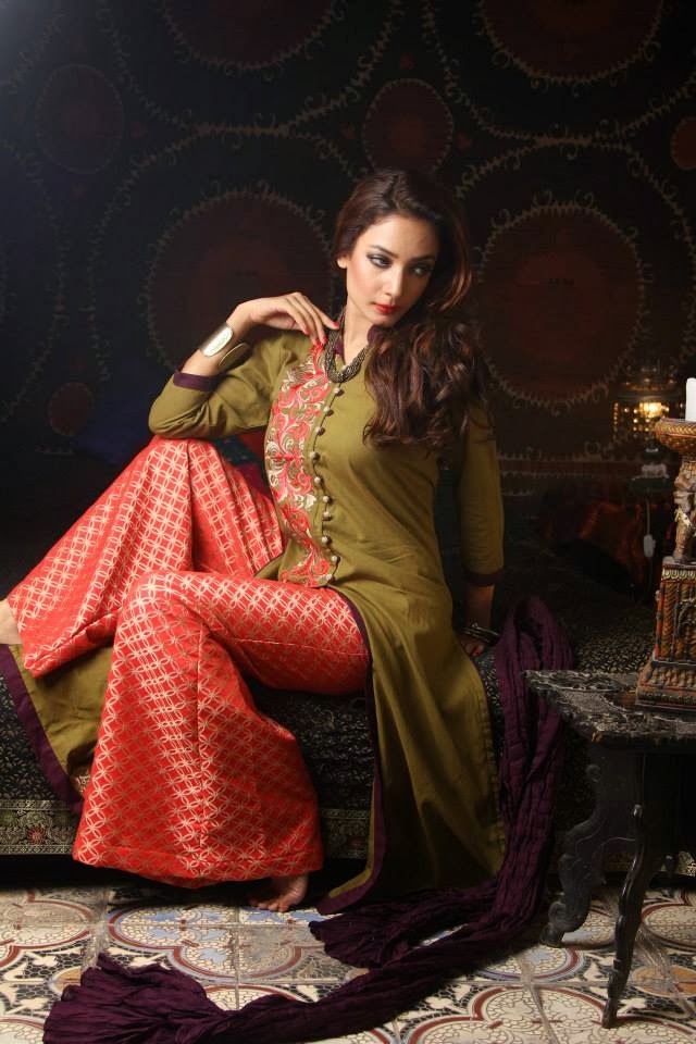 Latest Fashion Trends Cotton Ginny Stylis Winter Dress Collection 2013