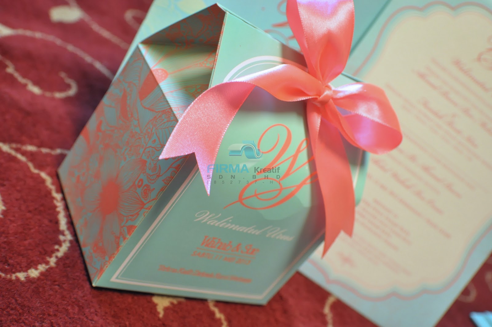 Firma Kreatif Sdn Bhd: Wedding Card - Sue & Wahab
