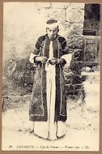 Nablus girl, early 20th C postcard