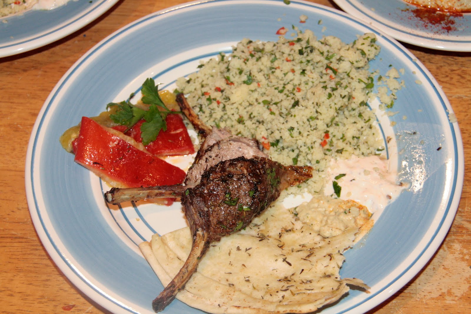 My Jamie Oliver Experiment Moroccan Lamb Chops, Flatbreads, Herby