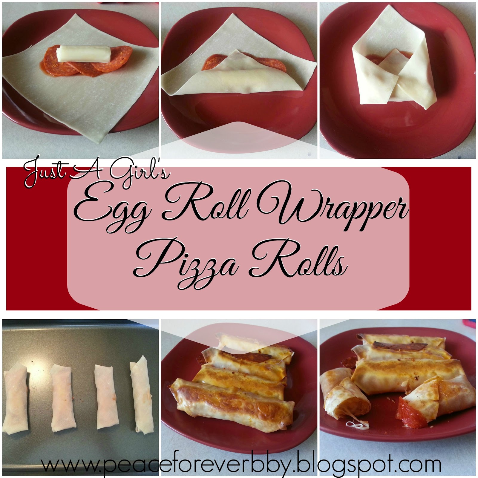 Sunflowers & Love Egg Roll Wrapper Pizza Rolls