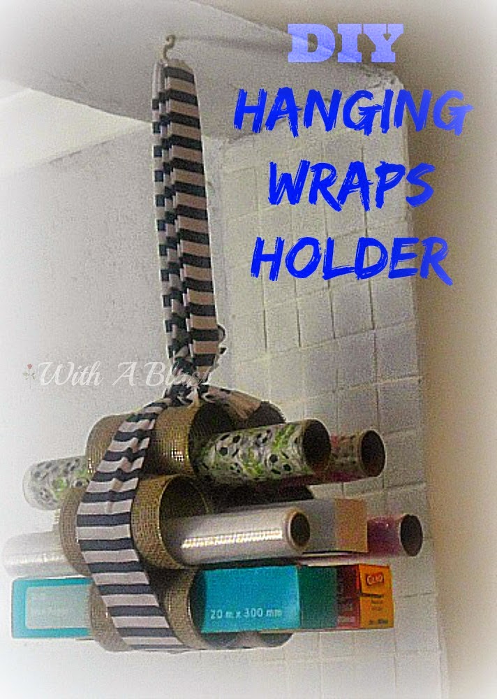 DIY Hanging Wraps Holder