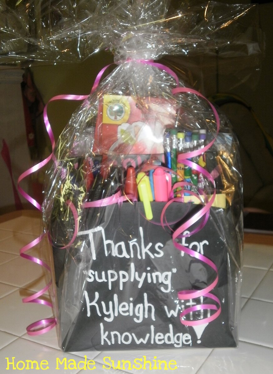 The Mom Life DIY Chalkboard Carton Gift Teacher Appreciation Week