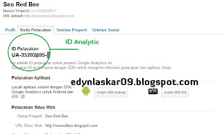 mendaftar beberapa blog di Google Analytic