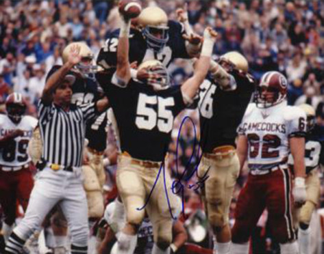 golic mike owns rick reilly notre dame touchdown celebrating