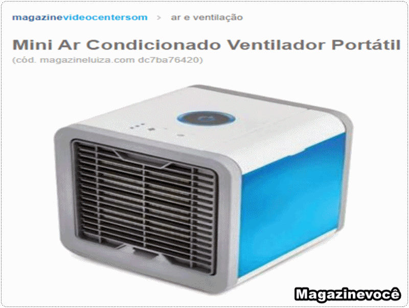 Mini Ar Condicionado Climatizador
