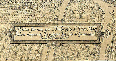 Por las calles de Granada El plano de Granada de Ambrosio de Vico