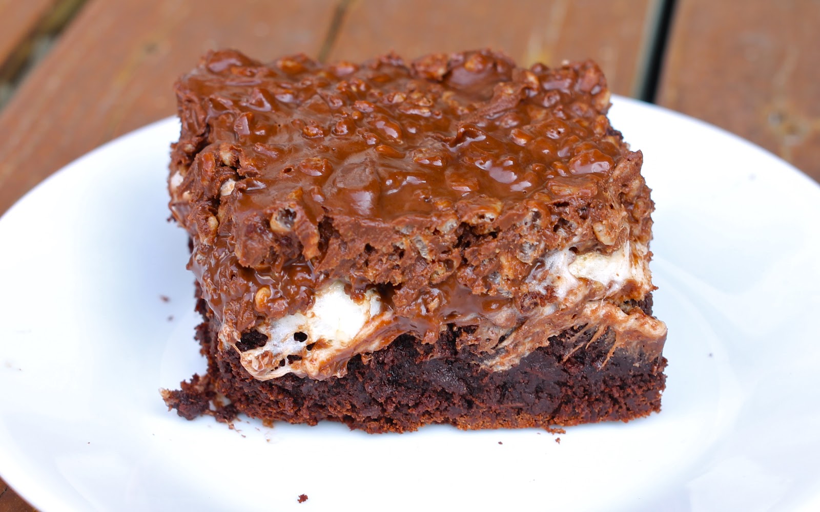 Yammie's Noshery Marshmallow Krispie Brownies