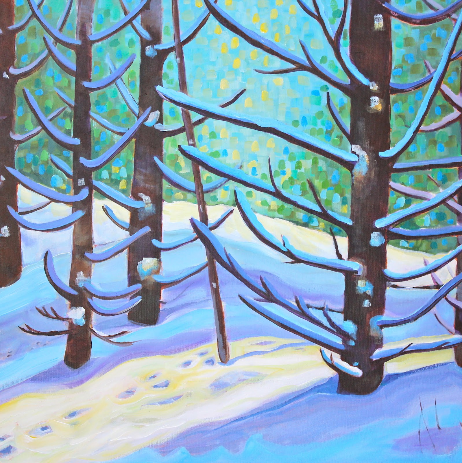 Tina Concetta Revie Fine Art Originals Winter Landscape Paintings