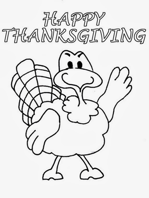Happy Thanksgiving Day For Coloring