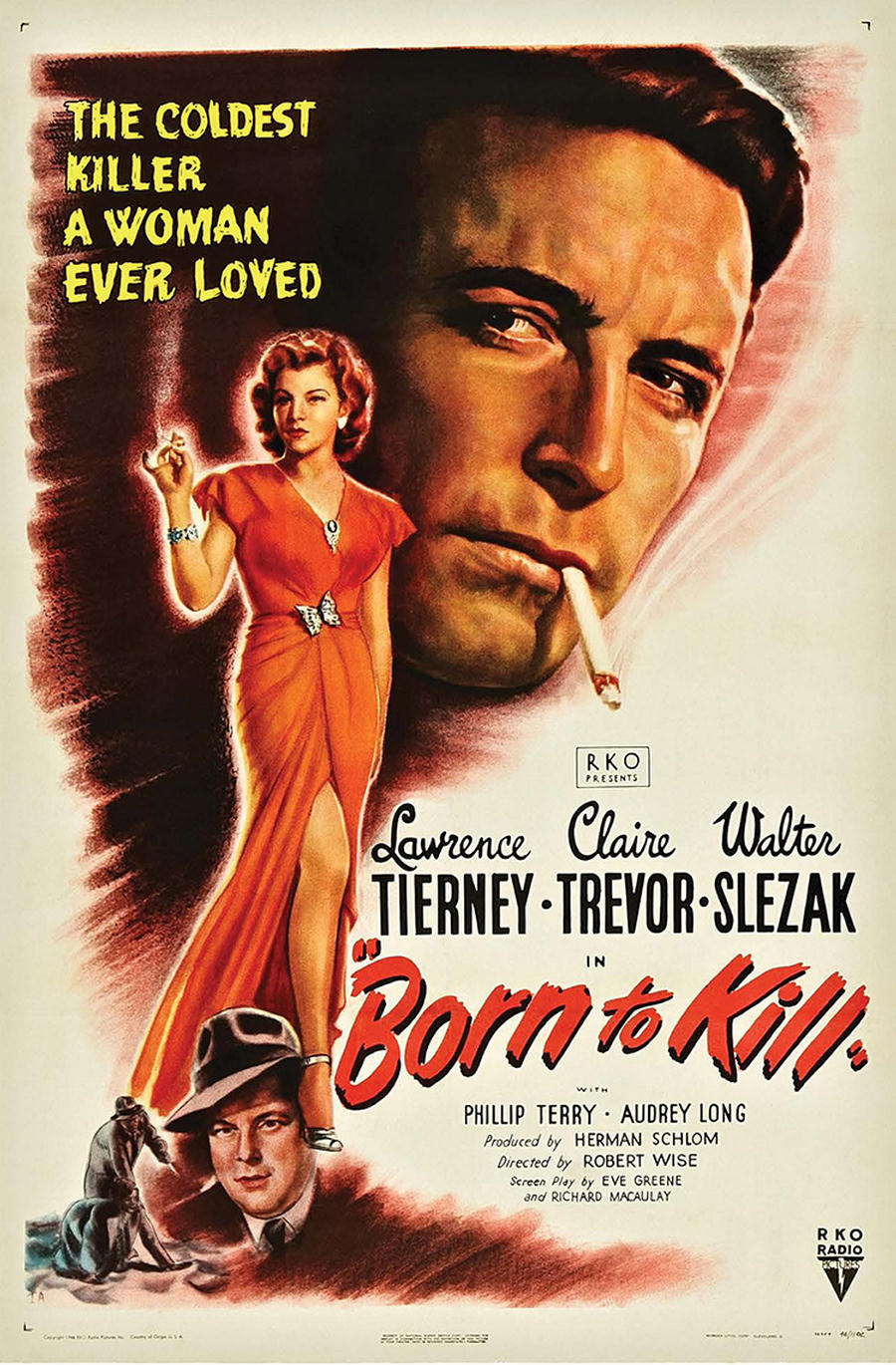 Born to Kill (1947) | Classic movie posters, Old movie posters, Classic