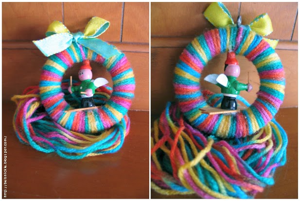 Belznickle Blogspot Wrap A Rainbow Colored Wreath For Your Tree