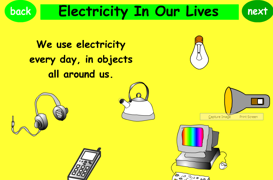 PROYECTO BILINGUE CBM Electricity in our lives game