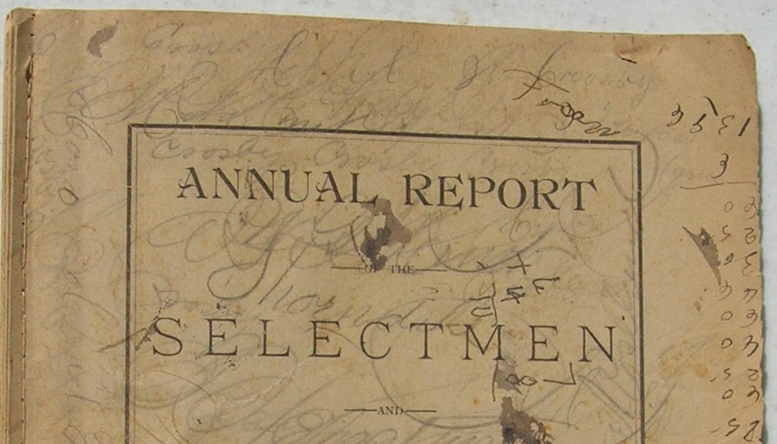 Heirlooms Reunited 1888 Annual Report of Unity, Maine