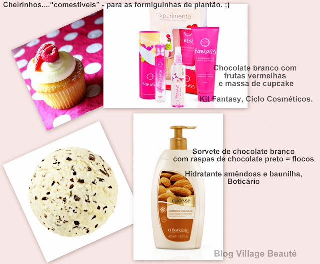 PERFUMES E CREMES COM CHEIRO DOCE
