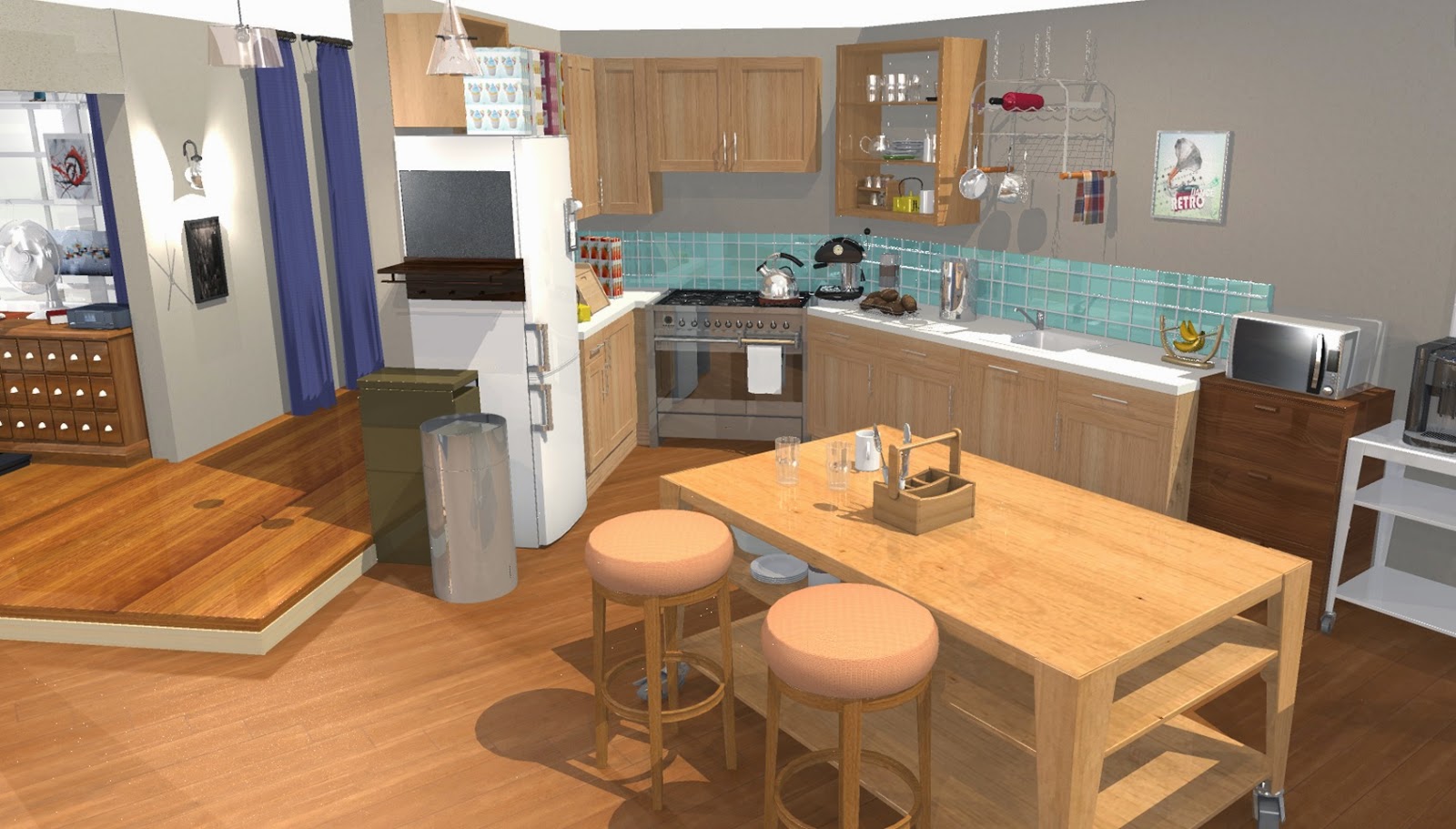 Michelle Sheldon and Leonard Apartment (Big Bang Theory)