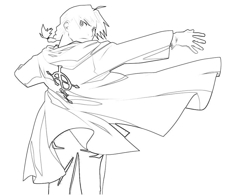 Fullmetal Alchemist Coloring Pages fullmetal alchemist edward elric handsome tubing