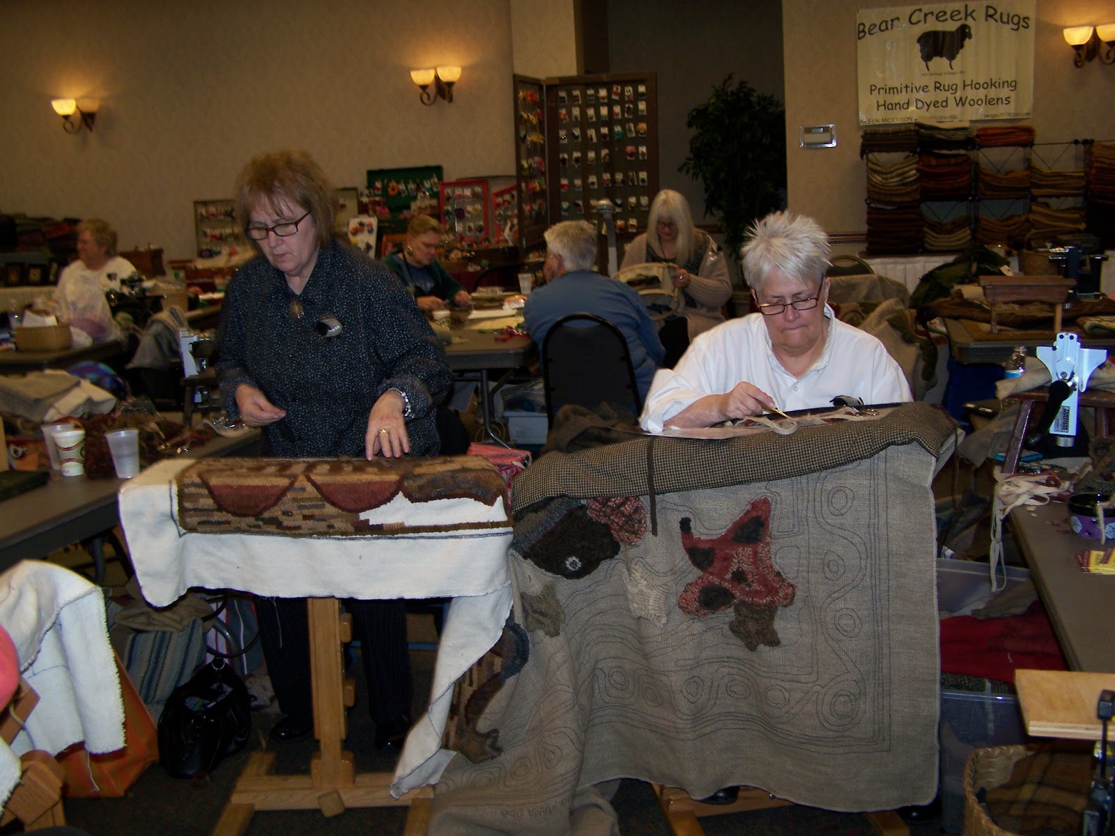 The Hogscald Holler Old Time Rug Hooking Retreat....