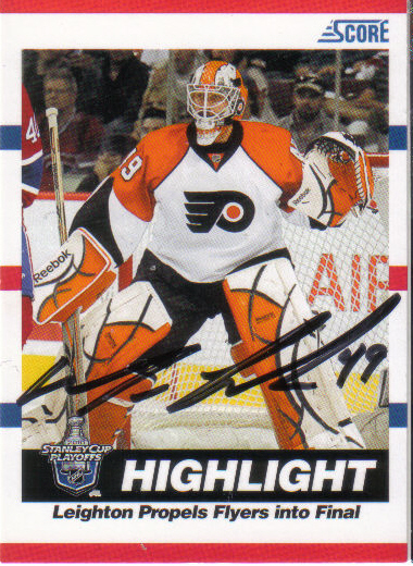 Reebok Michael Leighton Philadelphia Flyers Authentic Home Jersey with  Stanley Cup Finals Patch - Orange