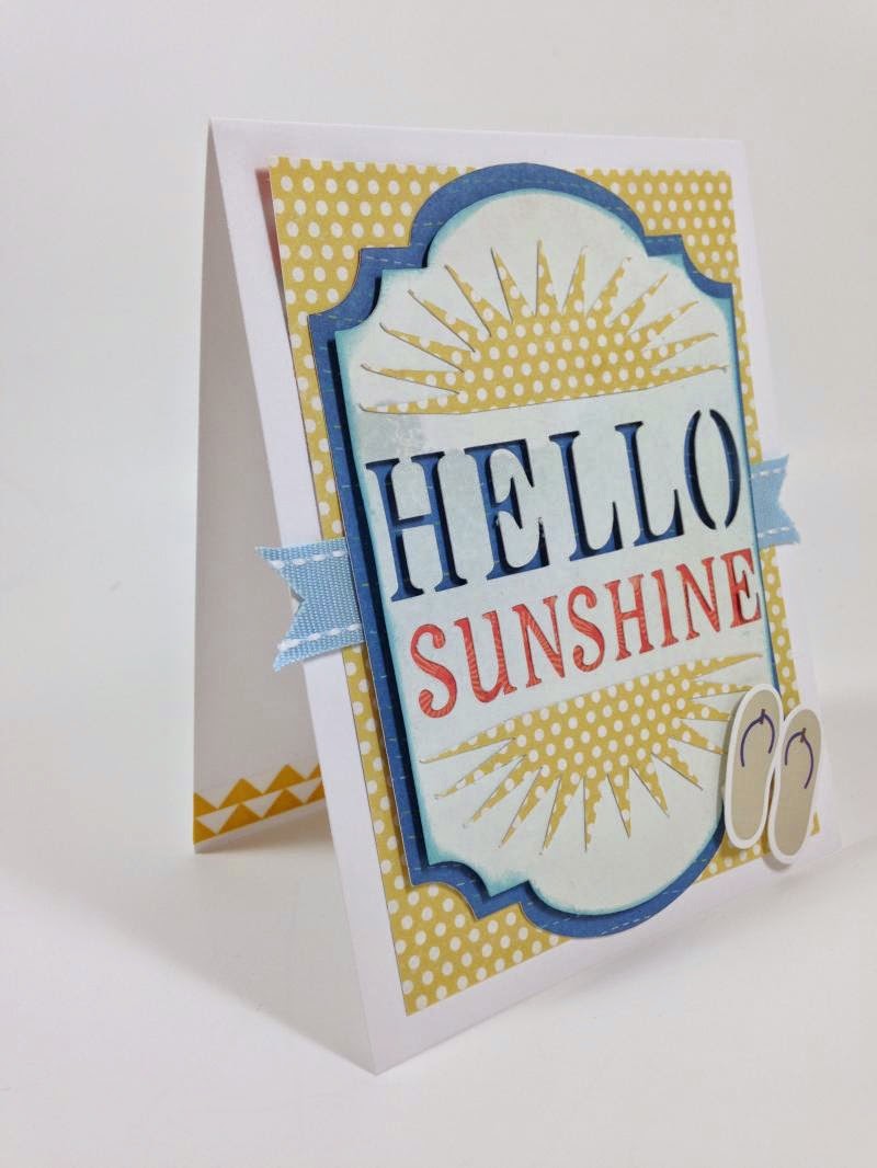 Close To My Heart Artfully Sent Hello Sunshine card sideview