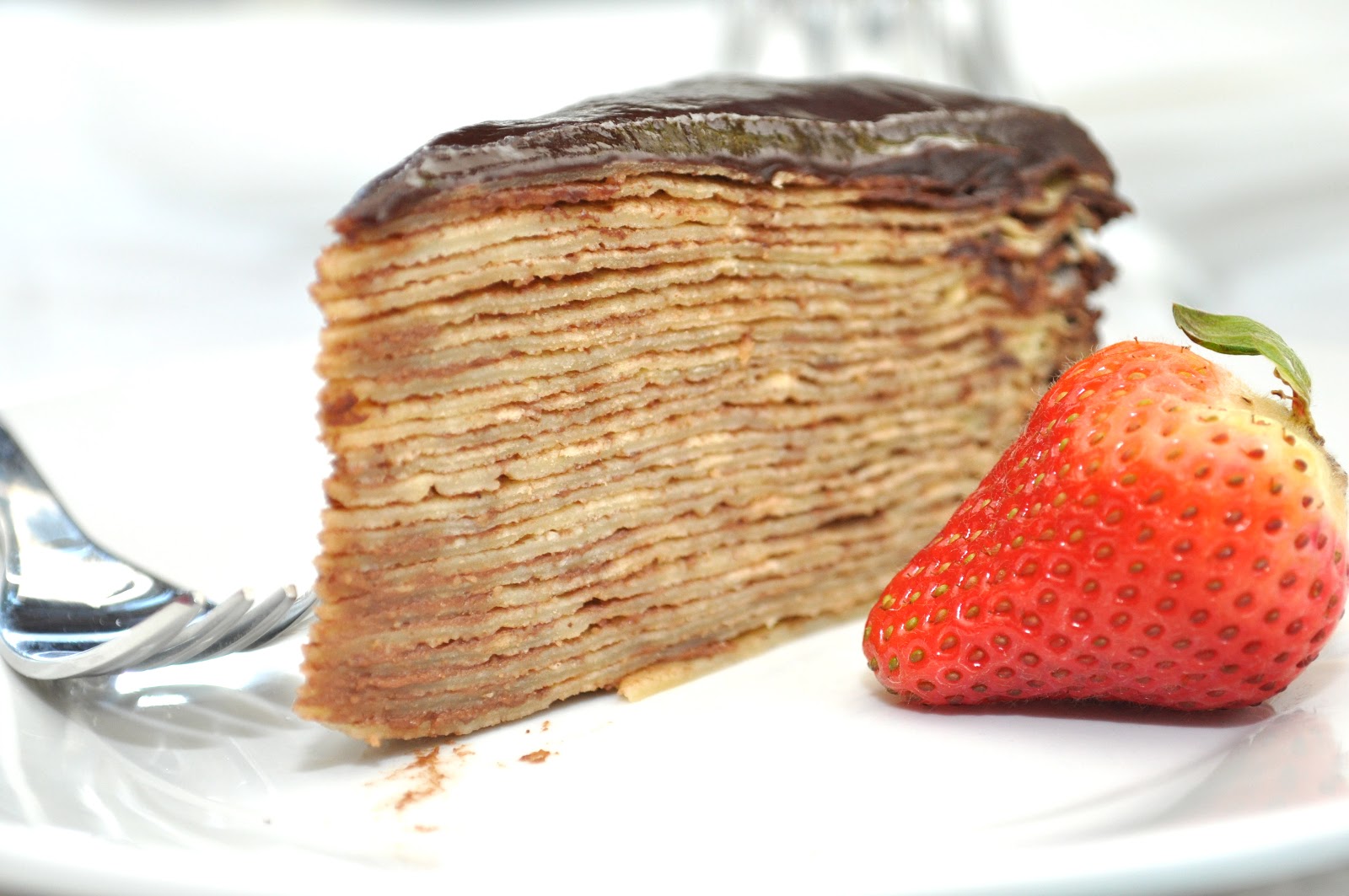 carinamdee Nutella Crepe Cake with Chocolate Ganache