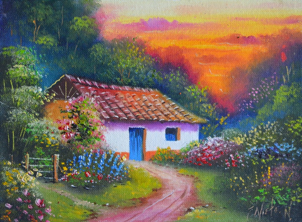 Pintura Moderna y Fotografía Artística : Paisajes costumbristas