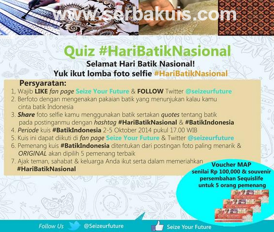 Kontes Foto Batik Berhadiah Voucher MAP & Merchandise