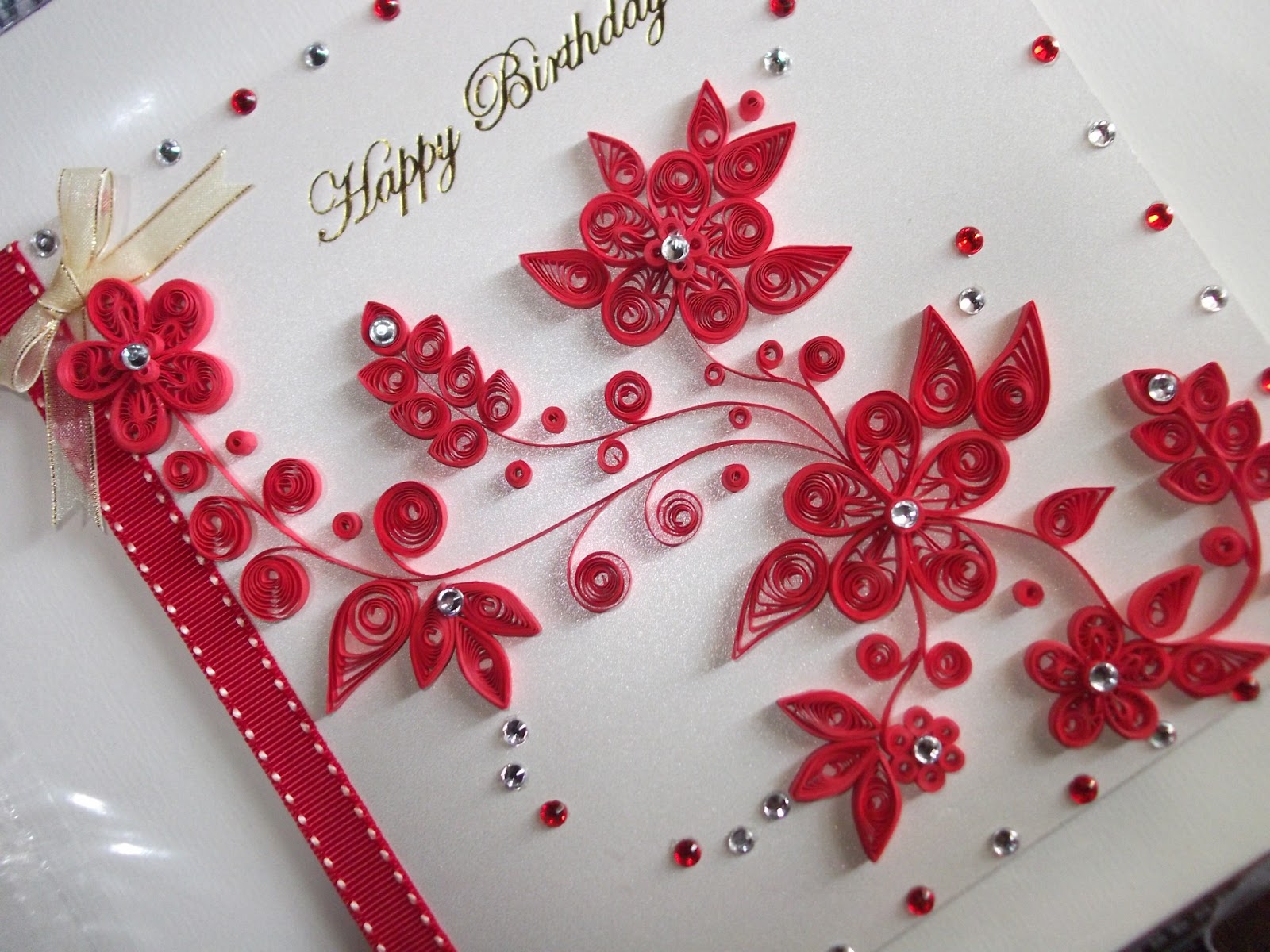 Paper Quilling and Other Crafts DnH Artworks Birthday Card