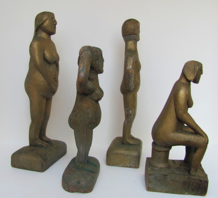 Anonymous Works: Four Nude Gold Women of Erie, PA.