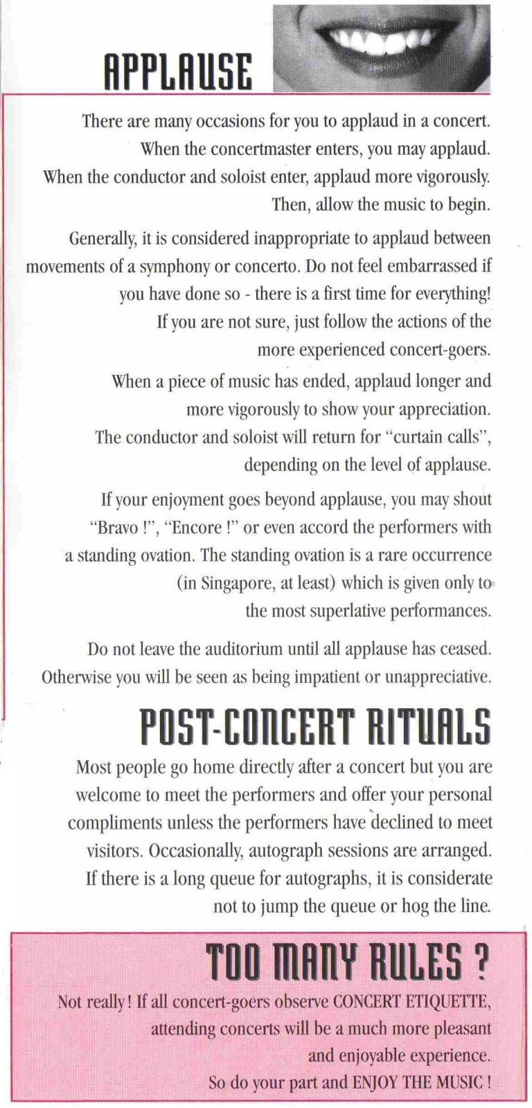 pianomania A Short Guide To Concert Etiquette