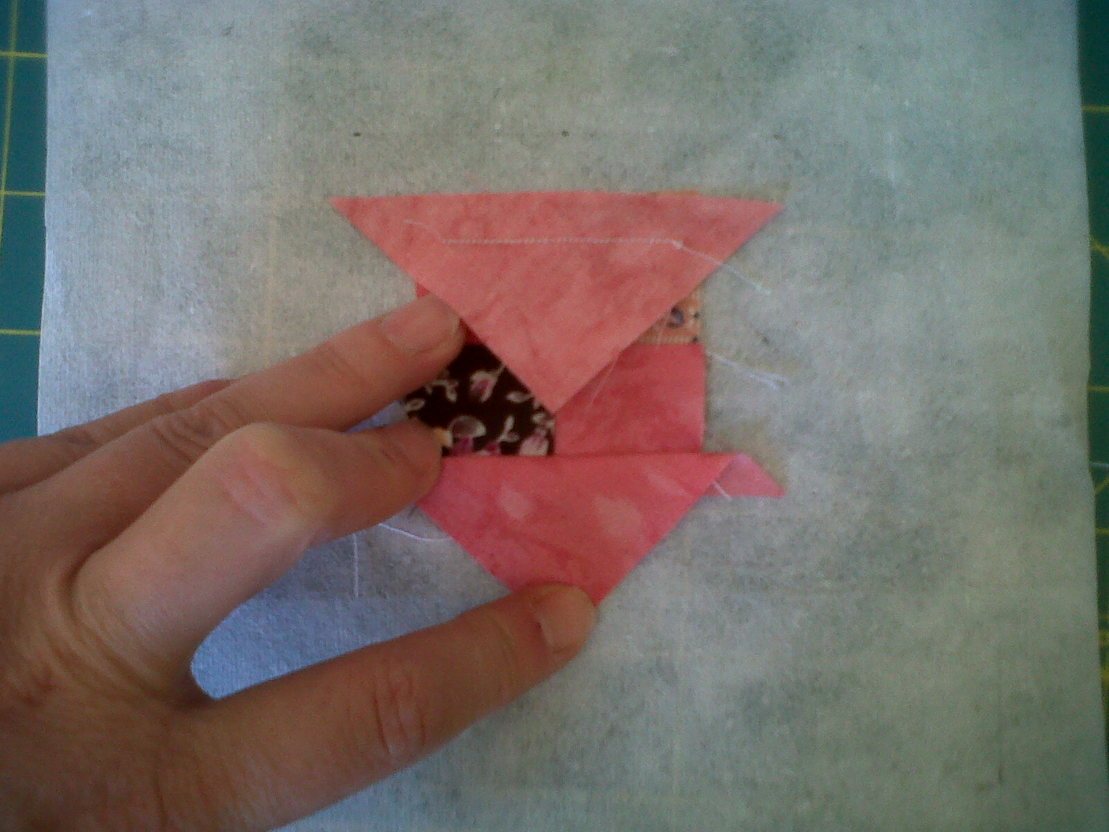 Stitch by Stitch Sampler quilt block 6 Monkey Wrench