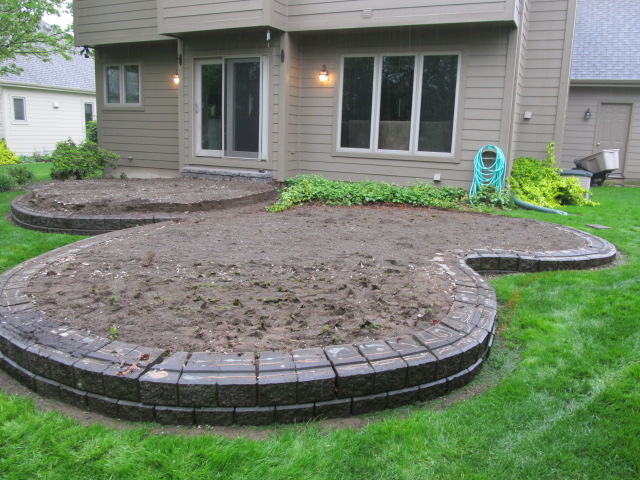 brick pavers patio paver raised base material tear down