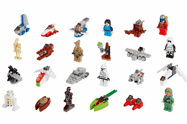 Contenido Calendario de Adviento Lego Star Wars