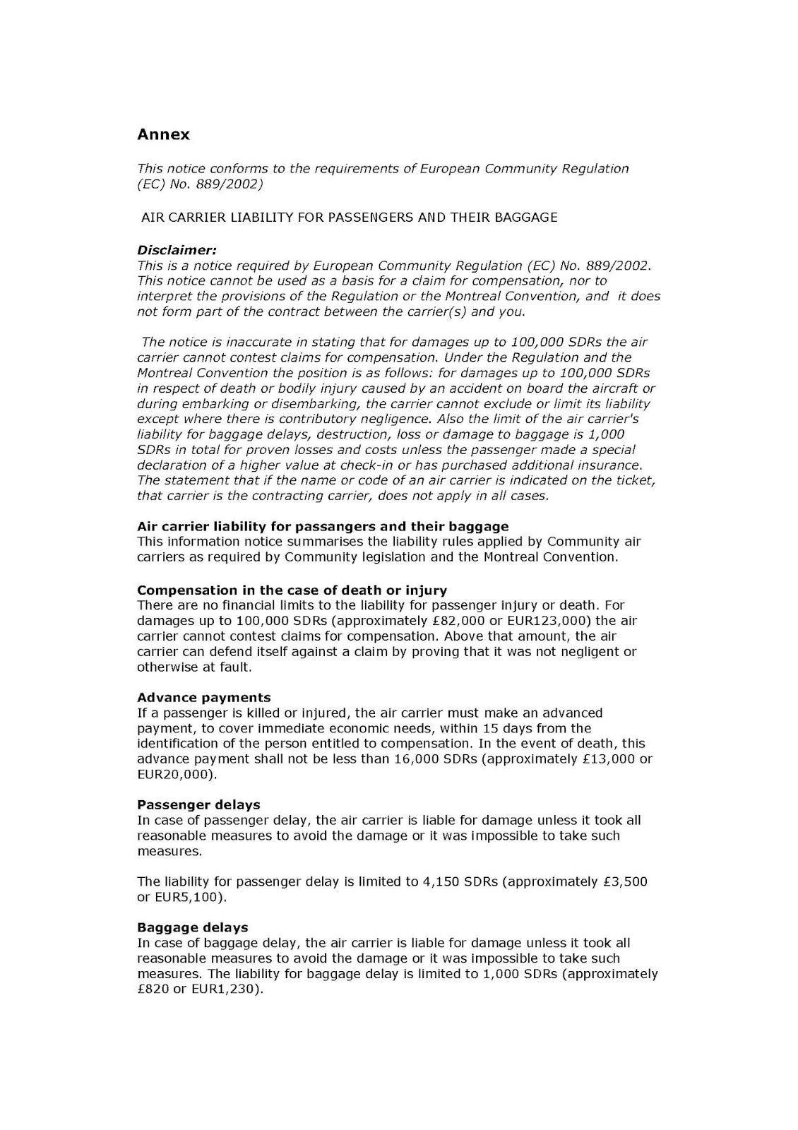 klm baggage compensation